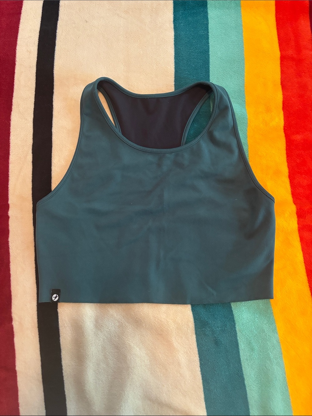 oiselle Bird Hug Reversible Crop Top sz 6